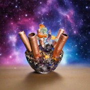 5 Pipe Tree Of Life Cloudbuster Orgonite Gemstone Crystal Towerbuster