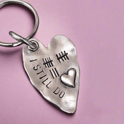  13 Tally Mark Keyring Husband Wife Gifts 13th Anniversary 13 Years Love Heart Keychain I Still Do
