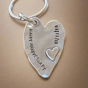 Happy Anniversary Keychain Love Personalised Keyring Husband Wife Boyfriend Girlfriend