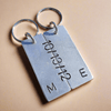 Set Of 2 Personalised Keyrings