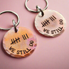 Tally Mark Of 8 Years 8th We Still Do Keyring Set Bronze Wedding Anniversary Gifts Personalised Keychain