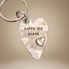 Happy TIN Years Keychain Love Heart 10th Anniversary Keyring Husband Wife 10 Years