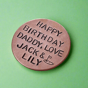 PERSONALISED Golf Ball Marker Unique Birthday GIFTS For Dad Grandad Husband Boyfriend Daddy