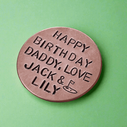 PERSONALISED Golf Ball Marker Unique Birthday GIFTS F