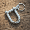 Steel Anniversary Gifts For Men Her Personalised Keychain Tally 11