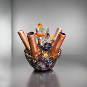 5 Pipe Tree Of Life Cloudbuster Orgonite Gemstone Crystal Towerbuster