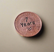 Lucky Penny Personalised Copper 7th Wedding Anniversary Gifts Husband Wife