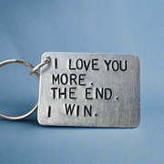 I Love You More The End I Win Cute Christmas Keyring Keychain Gifts