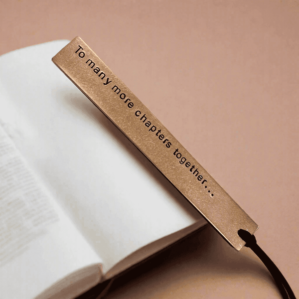 Copper Bookmark Many More Chapters Together Gift Anniversary Valentine