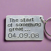 The Start Of Something Great Anniversary Keyring Personalised Gifts For Men Him Her Wife Husband Keychain