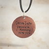 Drive Safe I Love You Rear View Mirror Charm Gifts Copper