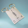 Tally Mark 6 6th Wedding Anniversary Gifts For Him Her Personalised Husband Wife Keychains Keyrings Set Iron Love
