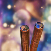 Copper Orgonite Wand Double Ended Sacred Cubit Gemstone Orgone Energy Stick