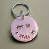 Tally Mark Of 9 Years 9th I Still Do Wedding Anniversary Gifts Copper Personalised Husband Wife Keychain Keyring