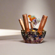 5 Pipe Tree Of Life Cloudbuster Orgonite Gemstone Crystal Towerbuster