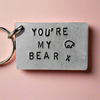 You're My Bear Gifts For Boyfriend Husband Christmas Keychain Keyring