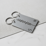 Secret Message 10th Wedding Anniversary Gifts Keychains Keyrings