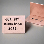 Our 1st Christmas Personalised Copper Christmas Card Xmas Boyfriend Girlfriend Gifts