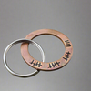 Tally Mark Of 19 Years Infinity Ring Keychain 19th Bronze Wedding Anniversary Gifts Husband Wife Keyring