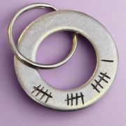 Tally Mark 16 Years 16th Wedding Anniversary Gifts For Men Her Personalised Gift Husband Wife Keychain