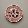 Lucky Penny Personalised 7 Years Copper Wedding Anniversary Gifts Husband Wife 7th Stamped