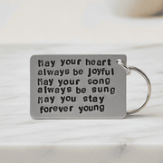 Bob Dylan Forever Young Lyrics Keyring Keychain Birthday Gifts