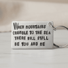 When Mountains Crumble To The Sea Led Zeppellin Lyrics Keychain