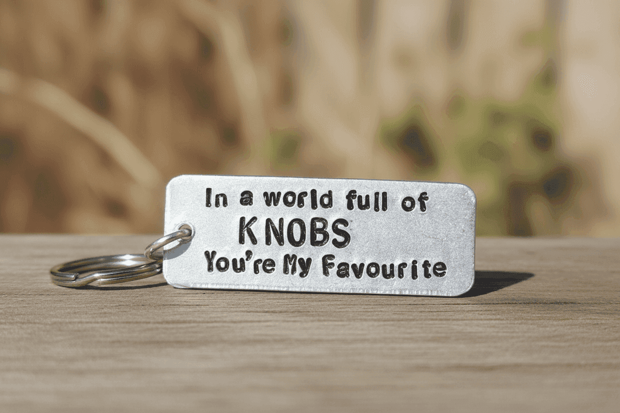 In A World Full of KNOBS You're My FAVOURITE Funny Gifts Keychain