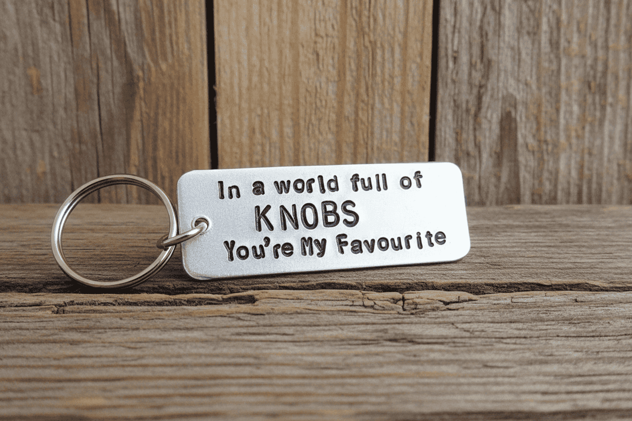In A World Full of KNOBS You're My FAVOURITE Funny Gifts Keychain