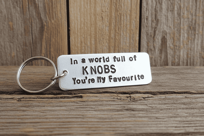 In A World Full of KNOBS You're My FAVOURITE Funny Gifts Keychain