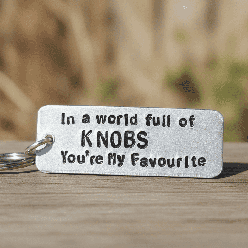 In A World Full of KNOBS You're My FAVOURITE Funny Gifts Keychain
