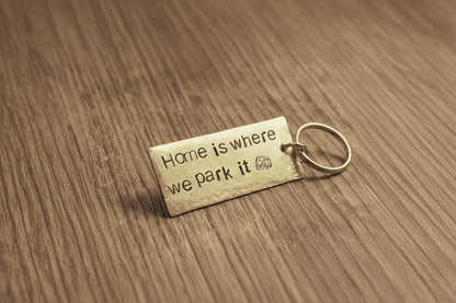 Home Is Where We Park It Keychain Gifts Camper Van Keyring