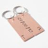 Set Of Personalised Bronze Anniversary Keychains
