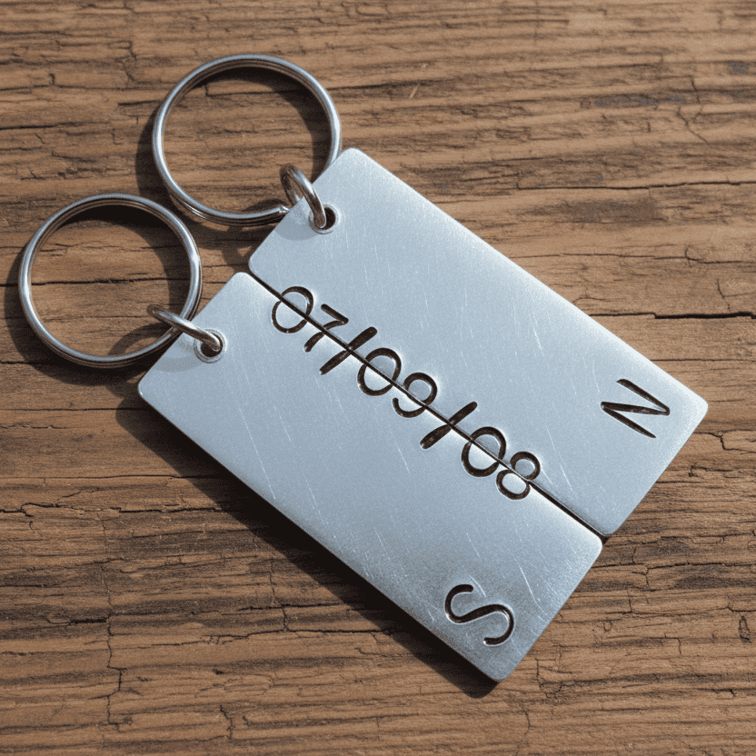 Secret Message Keychains