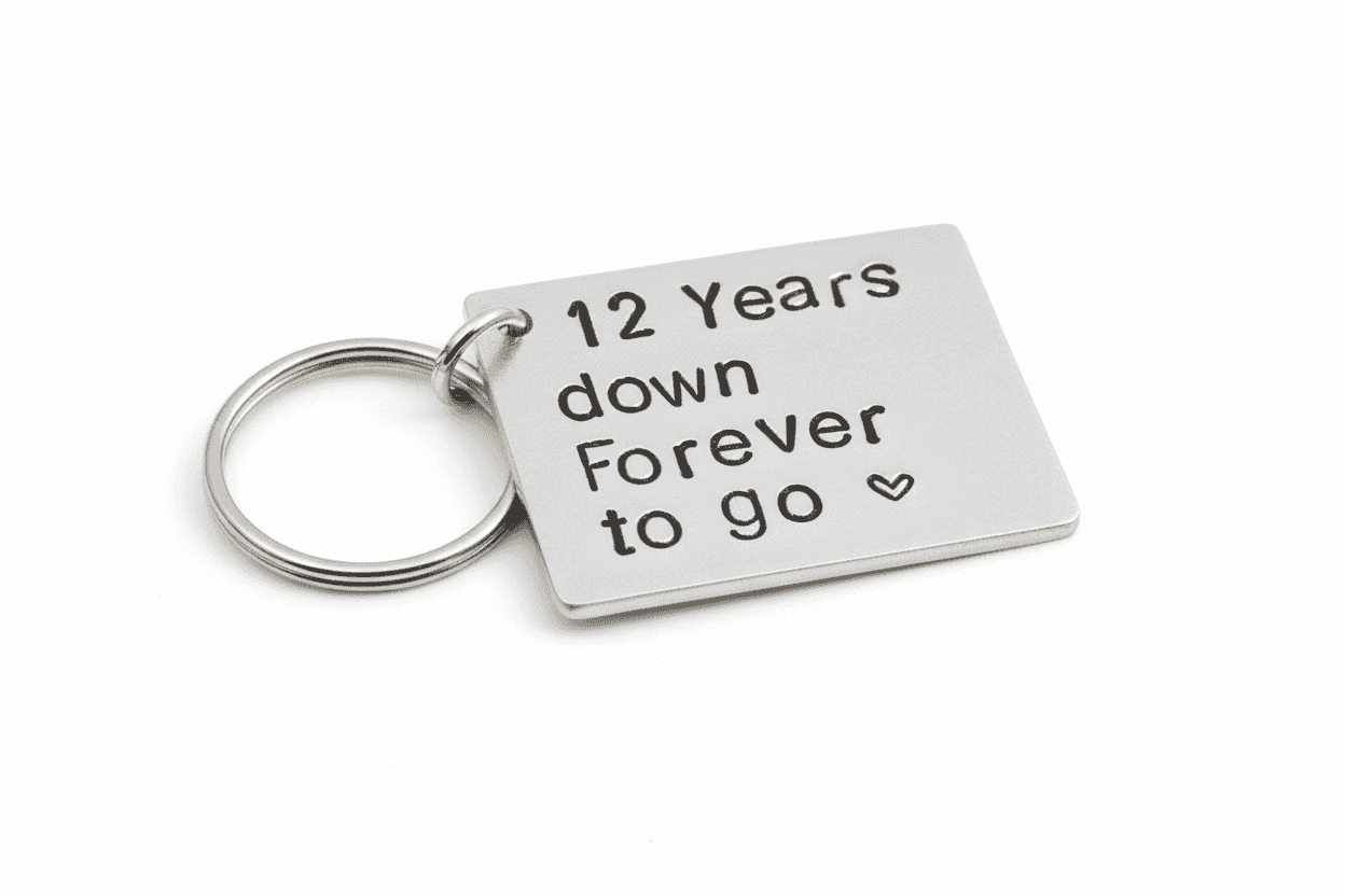 12 YEARS DOWN Forever To Go 12th Anniversary Gifts Personalised
