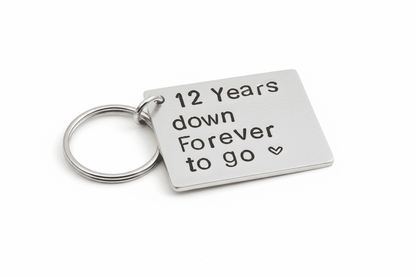 12 YEARS DOWN Forever To Go 12th Anniversary Gifts Personalised