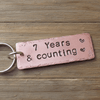 7th Wedding Anniversary Keychain