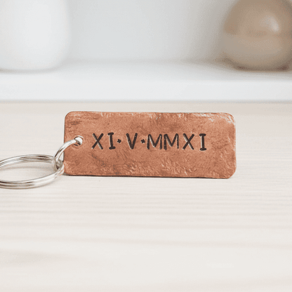 Roman Numerals Keychain