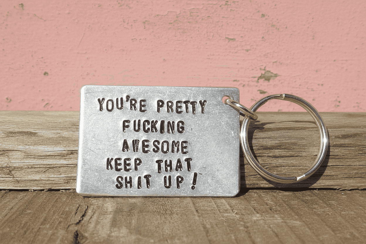 You're Pretty Fucking Awesome Keep That Shit Up Keychain