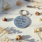Always Under The Same Sky Keyring Gifts Keychain Long Distance Relationship