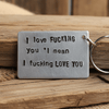 I Love FUCKING You Funny Valentines Day Keyring Gifts Boyfriend Girlfriend Personalised Birthday Anniversary Husband Wife Sexy