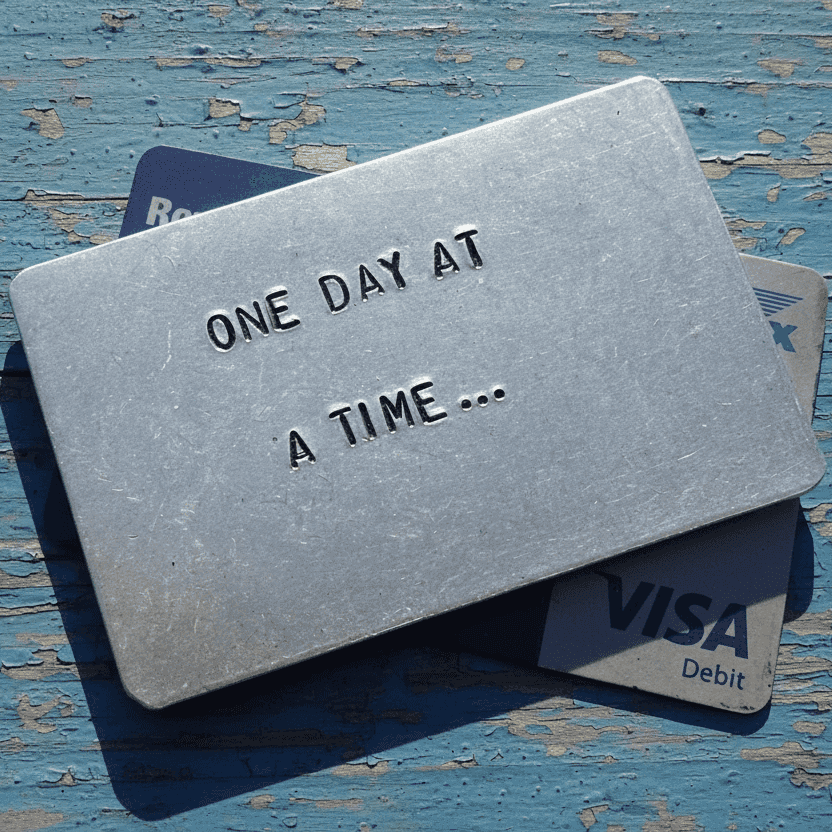 One Day At A Time Positive Thinking Wallet Card Gifts