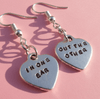 In One Ear Out The Other Earrings Silver Jewellery Accessories Gifts Girlfriend Love Valentines Day