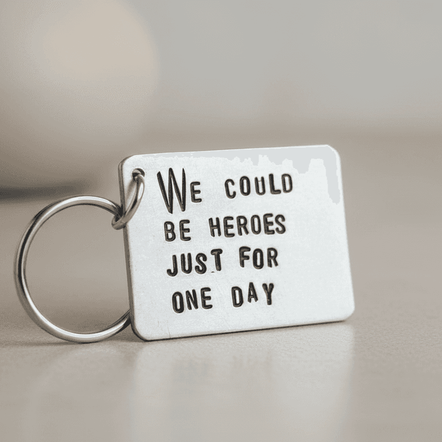 David Bowie Keychain