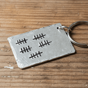 25th Anniversary Gift TALLY MARK 25 YEARS Years Personalised Keychain