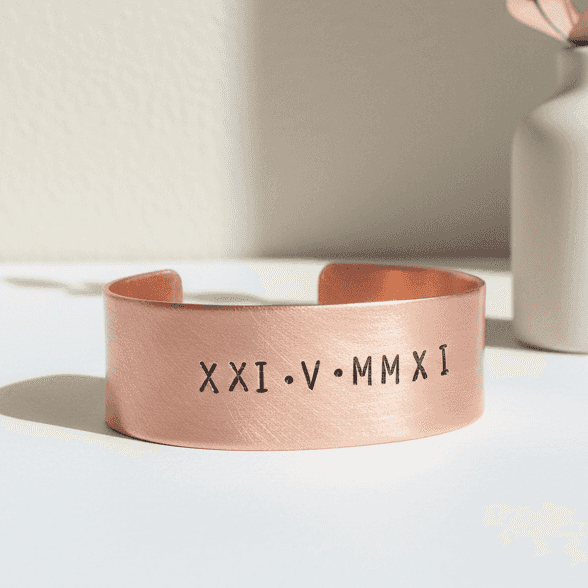 7th Wedding Copper Bangle Gifts Copper Anniversary Gift