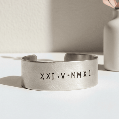 Personalised Bangle Bracelet Jewellery Anniversary Hand Stamped
