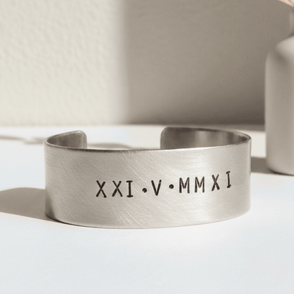 Personalised Bangle Bracelet Jewellery Anniversary Hand Stamped