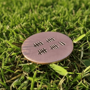 22nd Wedding Anniversary Copper Golf Ball Marker Gifts Tally Mark