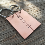 Personalised Secret Message Keyrings 8th Bronze Wedding Anniversary Gifts Keychains Boyfriend